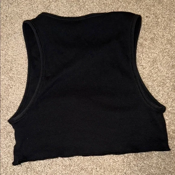 SKIMS cotton rib super crop tank top (small) and boxer (medium) - Picture 7 of 8